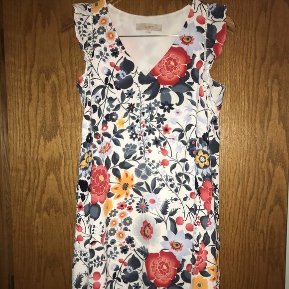 Loft Floral Dress - Picture 1 of 3